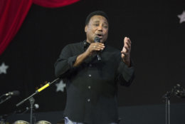 George Benson performs at the New Orleans Jazz and Heritage Festival on Sunday, April 29, 2018, in New Orleans. (Photo by Amy Harris/Invision/AP)