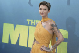 Ruby Rose attends the LA Premiere of "The Meg" at TCL Chinese Theatre on Monday, Aug. 6, 2018, in Los Angeles. (Photo by Richard Shotwell/Invision/AP)