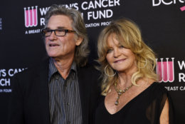 Actors Kurt Russell, left, and Goldie Hawn pose together at the 2019 "An Unforgettable Evening" benefiting the Women's Cancer Research Fund, at the Beverly Wilshire Hotel, Thursday, Feb. 28, 2019, in Beverly Hills, Calif. (Photo by Chris Pizzello/Invision/AP)