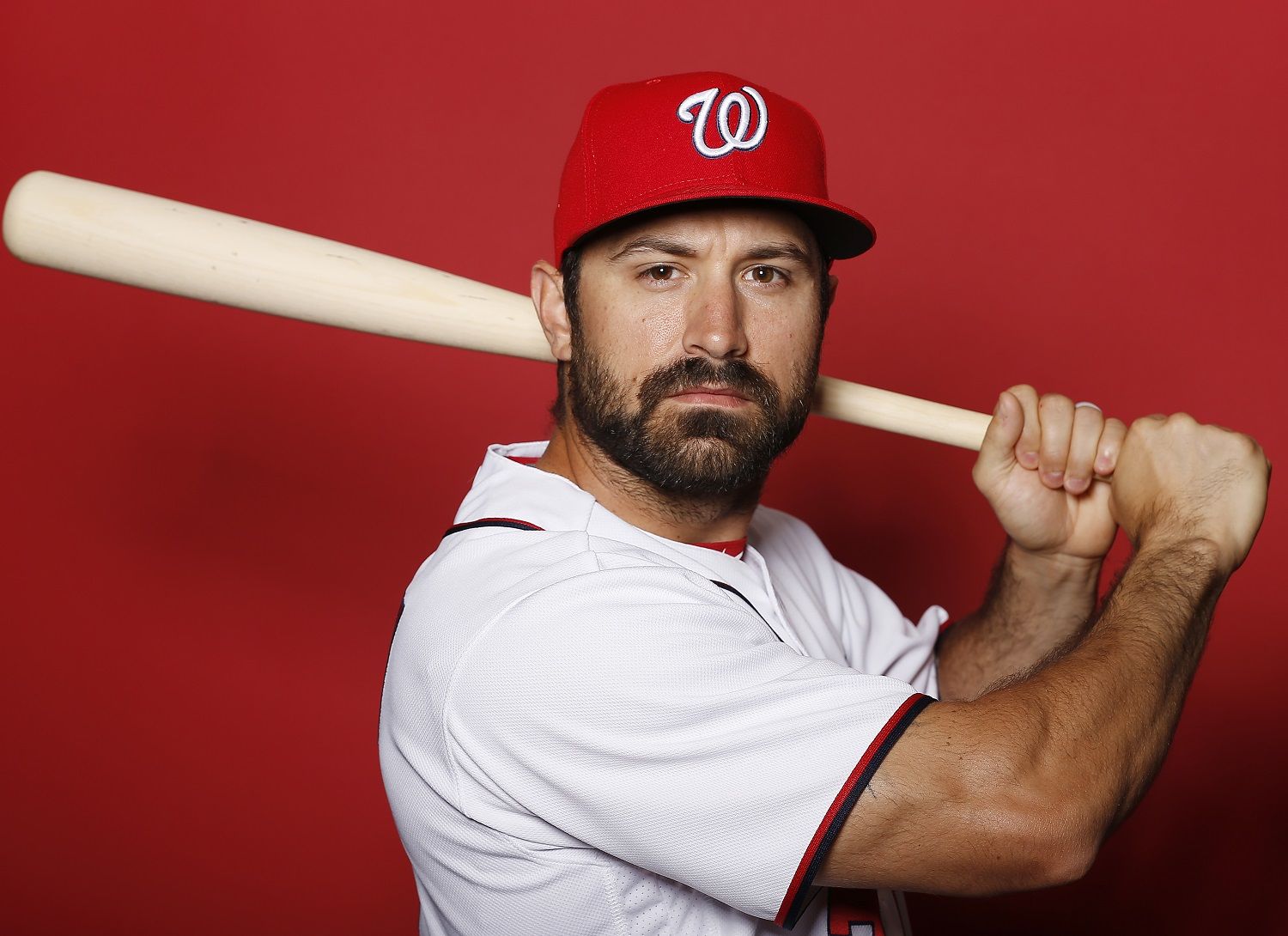 WEST PALM BEACH, FLORIDA - FEBRUARY 22:  Adam Eaton #2 of the Washington Nationals poses for a portrait on Photo Day at FITTEAM Ballpark of The Palm Beaches during on February 22, 2019 in West Palm Beach, Florida. (Photo by Michael Reaves/Getty Images)