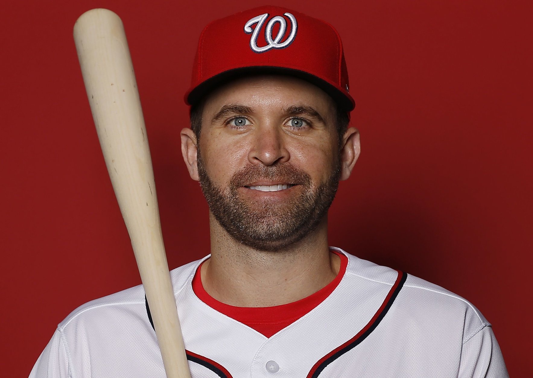WEST PALM BEACH, FLORIDA - FEBRUARY 22:  Brian Dozier #9 of the Washington Nationals poses for a portrait on Photo Day at FITTEAM Ballpark of The Palm Beaches during on February 22, 2019 in West Palm Beach, Florida. (Photo by Michael Reaves/Getty Images)