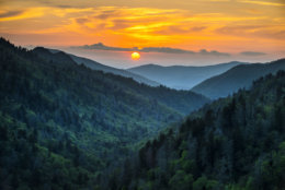 Gatlinburg TN Great Smoky Mountains National Park Scenic Sunset Landscape vacation getaway destination in the Smokies (Getty Images/iStockphoto/WerksMedia) 