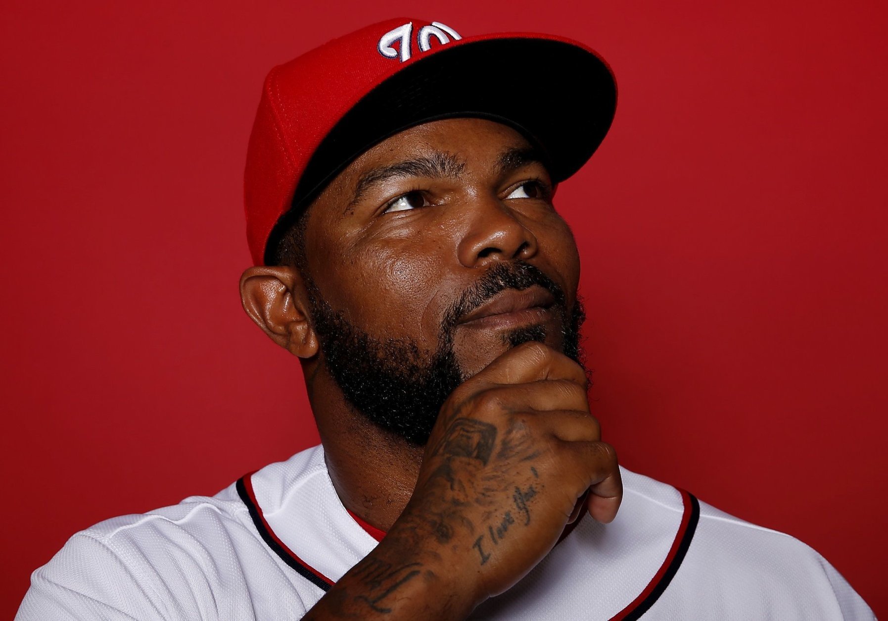WEST PALM BEACH, FLORIDA - FEBRUARY 22:  Howie Kendrick #47 of the Washington Nationals poses for a portrait on Photo Day at FITTEAM Ballpark of The Palm Beaches during on February 22, 2019 in West Palm Beach, Florida. (Photo by Michael Reaves/Getty Images)
