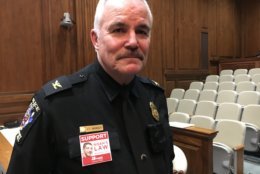 Police Chief Tom Manger in Annapolis where he joined Leotta’s parents in testifying in favor of “Noah’s Law” designed to toughen penalties for drunk driving. The bill ended up passing. (WTOP/Kate Ryan)
