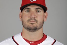 This is a 2019 photo of Jake Noll of the Washington Nationals baseball team. This image reflects the 2019 active roster as of Friday, Feb. 22, 2019, when this image was taken. (AP Photo/Jeff Roberson)