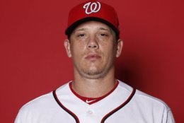 WEST PALM BEACH, FLORIDA - FEBRUARY 22:  Jeremy Hellickson #58 of the Washington Nationals poses for a portrait on Photo Day at FITTEAM Ballpark of The Palm Beaches during on February 22, 2019 in West Palm Beach, Florida. (Photo by Michael Reaves/Getty Images)