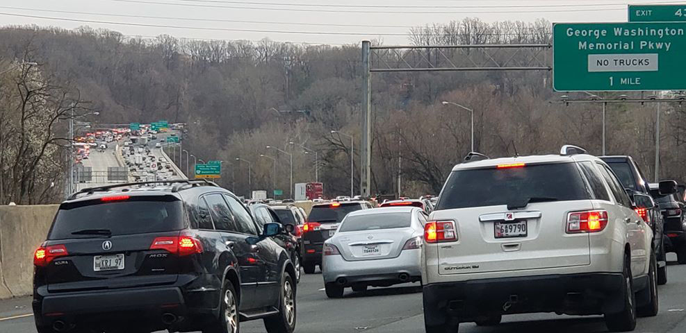 Jessica Carey Mack, through Facebook, told WTOP it took her two hours to get from the National Institutes of Health, in Bethesda, Maryland, to Reston, Virginia. (Courtesy Jessica Carey Mack)