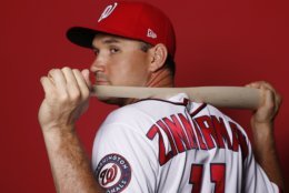WEST PALM BEACH, FLORIDA - FEBRUARY 22:  Ryan Zimmerman #11 of the Washington Nationals poses for a portrait on Photo Day at FITTEAM Ballpark of The Palm Beaches during on February 22, 2019 in West Palm Beach, Florida. (Photo by Michael Reaves/Getty Images)