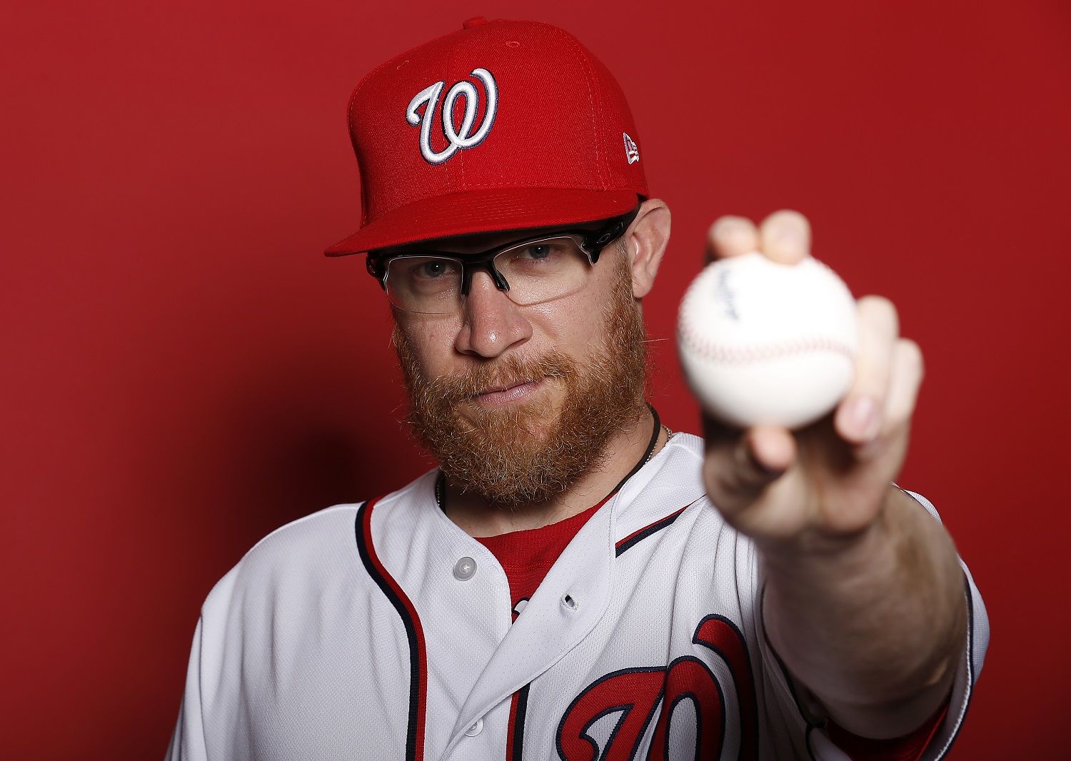 WEST PALM BEACH, FLORIDA - FEBRUARY 22:  Sean Doolittle #62 of the Washington Nationals poses for a portrait on Photo Day at FITTEAM Ballpark of The Palm Beaches during on February 22, 2019 in West Palm Beach, Florida. (Photo by Michael Reaves/Getty Images)