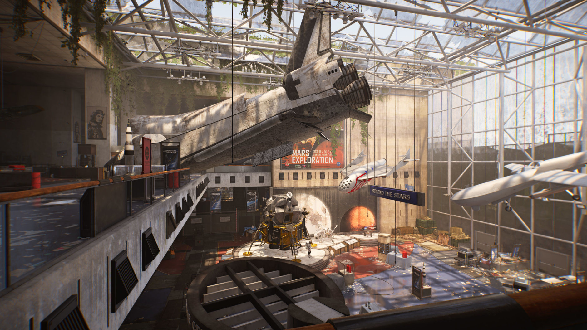 The Air and Space Museum  has been utterly wrecked in The Division 2. (Courtesy Ubisoft/Massive)