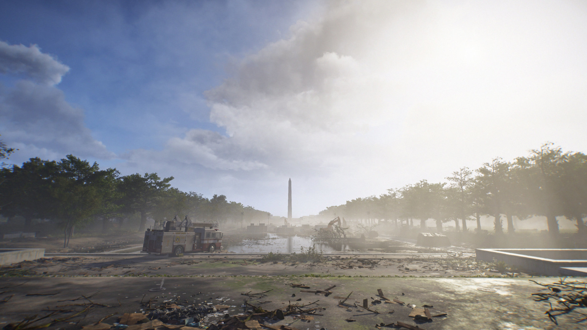 The National Mall is in a constant state of combat in The Division 2. (Courtesy Ubisoft/Massive)