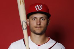 WEST PALM BEACH, FLORIDA - FEBRUARY 22:  Trea Turner #7 of the Washington Nationals poses for a portrait on Photo Day at FITTEAM Ballpark of The Palm Beaches during on February 22, 2019 in West Palm Beach, Florida. (Photo by Michael Reaves/Getty Images)