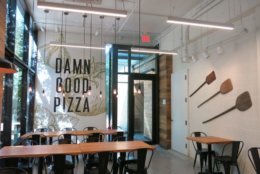 The interior of the upcoming Wizeguy Pizza at 200 M St., SE. (Courtesy Capitol Riverfront BID)