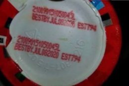 The products have a best by date of July 8, 2020,  and an establishment number of "EST. 794" printed on the bottom of the bowl, according to the USDA. (Courtesy USDA)