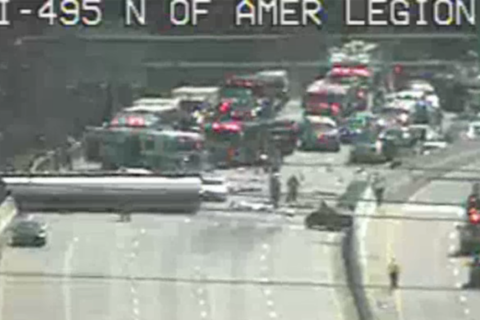 Inner Loop nightmare: Tanker flops, blocks Legion Bridge traffic into Md.