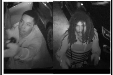 Pair sought in thefts from vehicles around Va. neighborhood (photos)