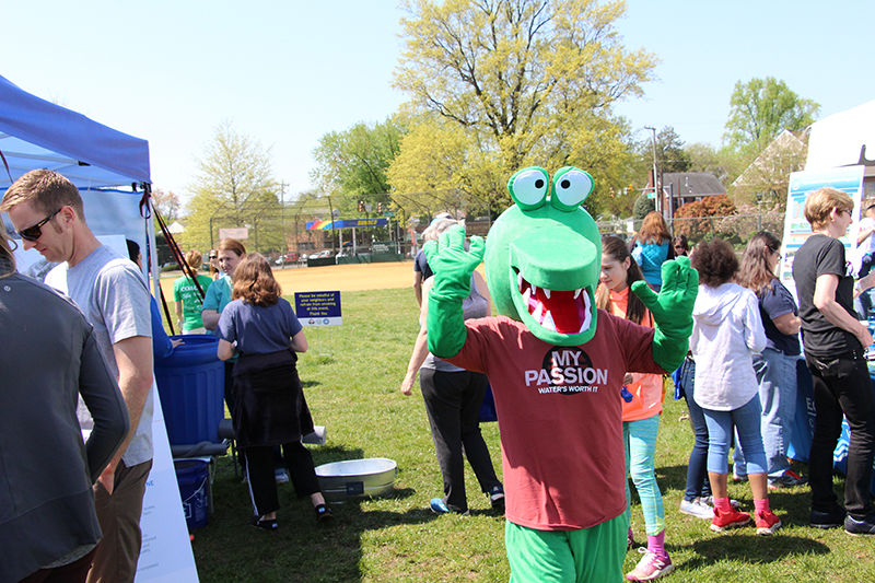 The mascot from the 2018 Earth Day celebration in Alexandria, Virginia. (Courtesy City of Alexandria)