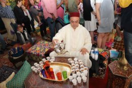 Tea is served at the Moroccan Embasy during 2018's Around the World Embassy Tour. (Courtesy Cultural Tourism DC)