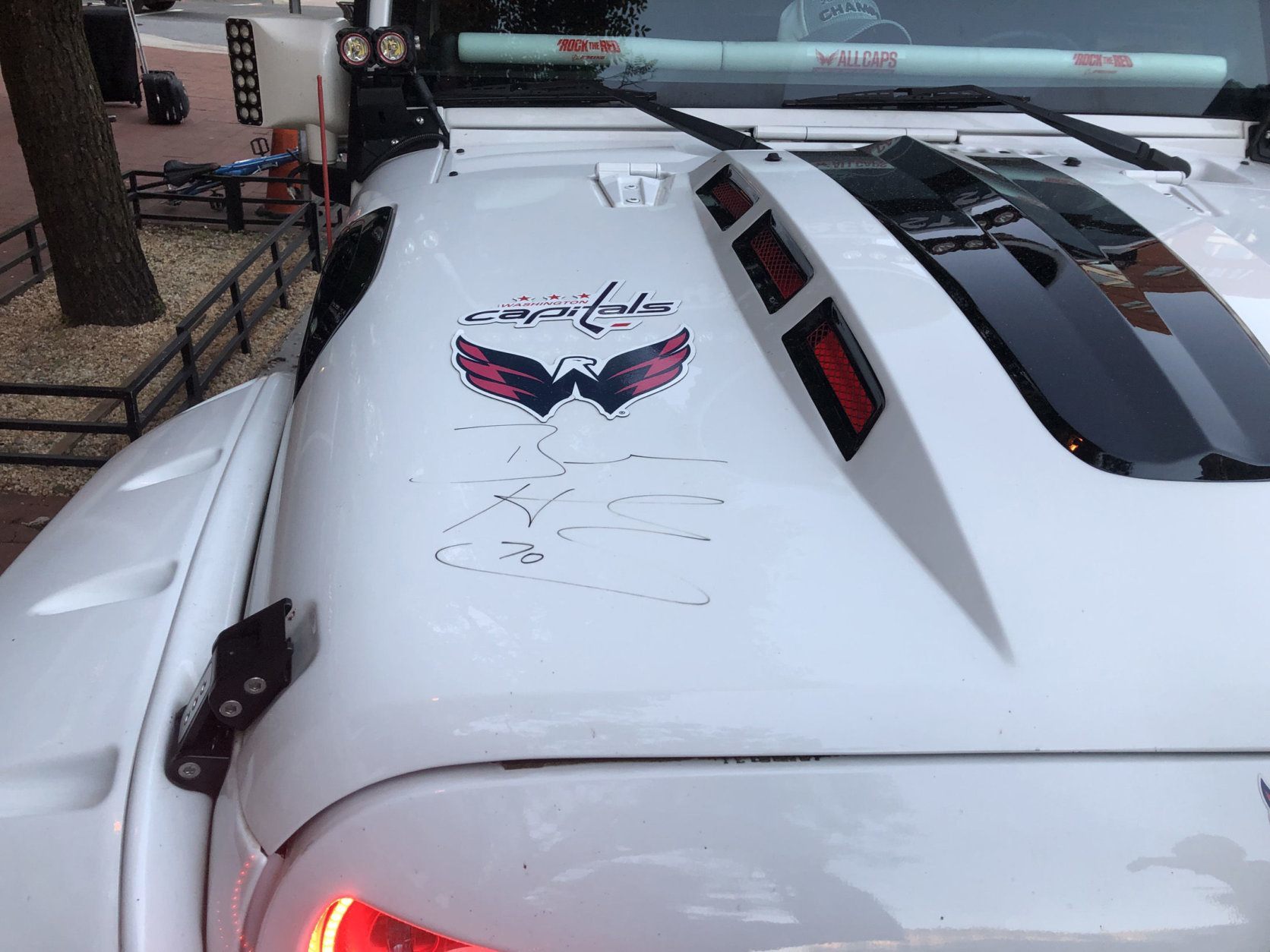 What's a Holtbeast without Braden Holtby's autograph? (WTOP/Mike Murillo)