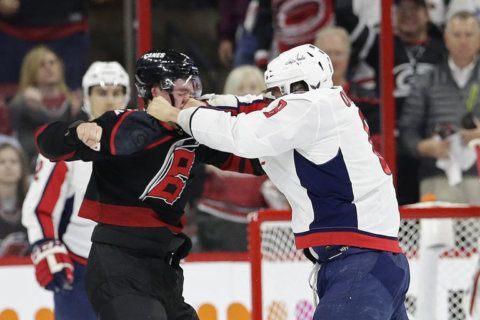 Capitals fall to Hurricanes 5-0 in Game 3
