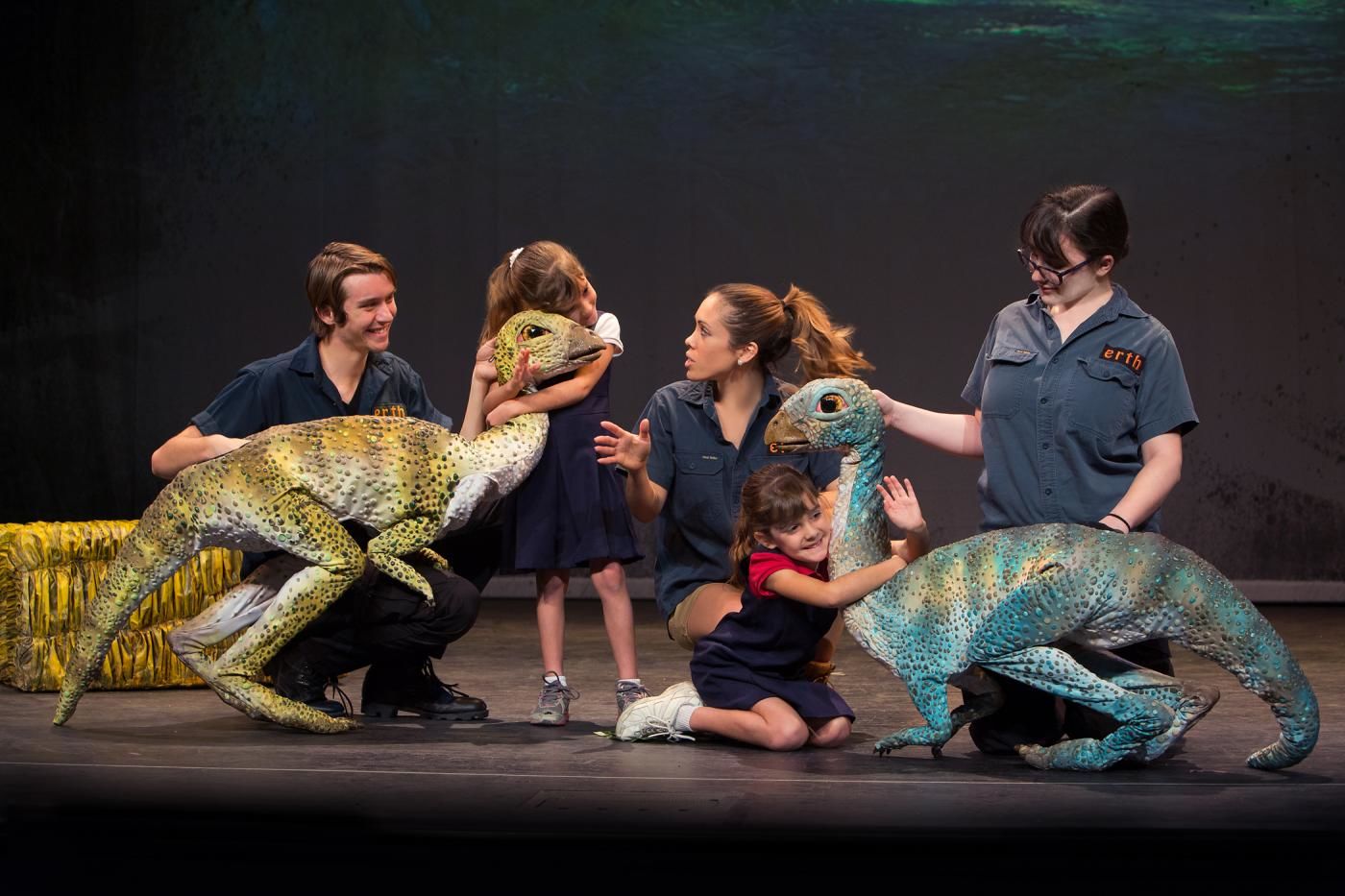The kid-friendly show connects children to paleontology. (Photo by C. Waits) 