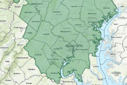 Counties included in the flash flood watch, which will go into effect Friday afternoon, lasting into Saturday morning. (Courtesy National Weather Service, NOAA)