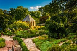 View of the Bishop's Garden at the Washington National Cathedral in Washington, DC. There will be a garden tour for Earth Day 2019. (Getty Images/iStockphoto)