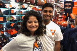 Siblings Ana and Adi Shrikanth. "As a fourth year now it's really exciting (be)cause it's the last opportunity for this to happen, it's really awesome," Adi said. (WTOP/Kristi King)