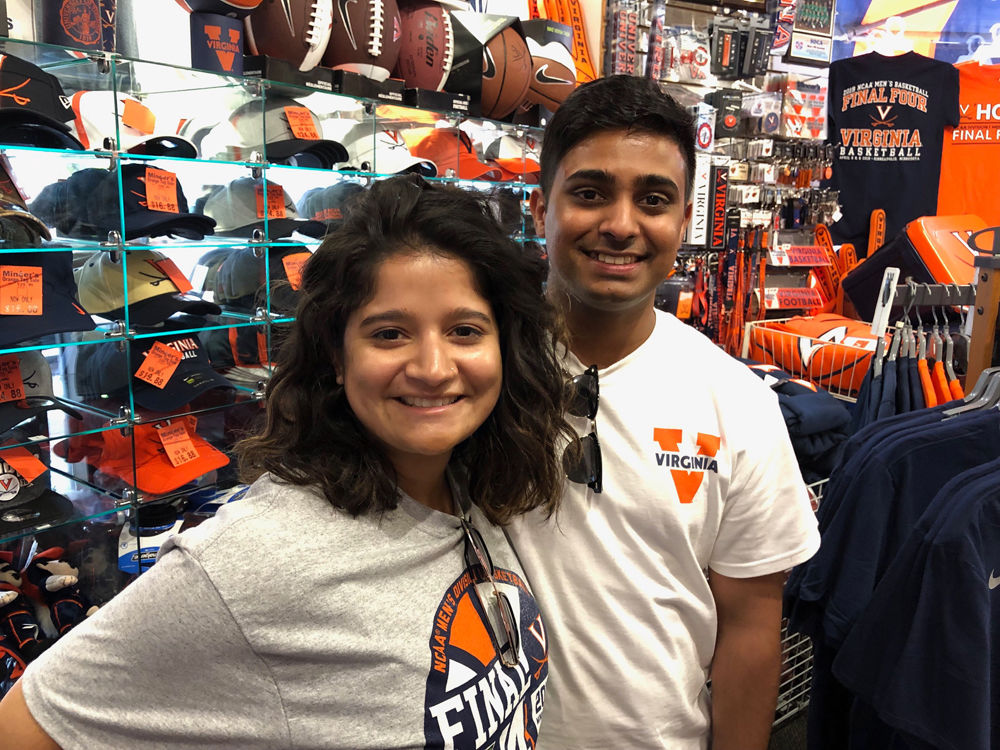 Siblings Ana and Adi Shrikanth. "As a fourth year now it's really exciting (be)cause it's the last opportunity for this to happen, it's really awesome," Adi said. (WTOP/Kristi King)