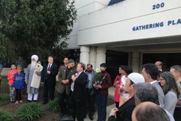 "Our thoughts, our prayers are with the Sri Lanka community, the Christian community and all faiths in Sri Lanka," said Rizwan Jaka, chair of the board of the All Dulles Area Muslim Society. (WTOP/Dick Uliano)