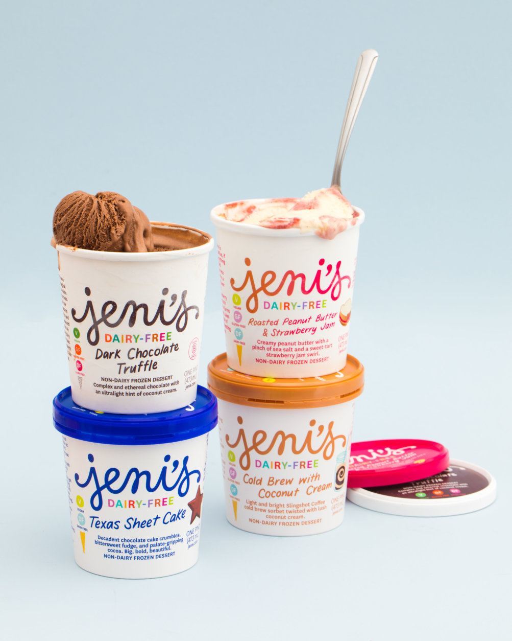 Jeni's collection of ice cream pints. (Courtesy Jeni’s Splendid Ice Creams)