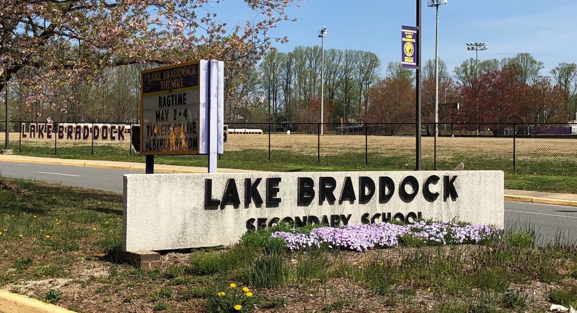Lake Braddock Secondary School, where three of the four Fusion Four team members go. (WTOP/Kristi King)
