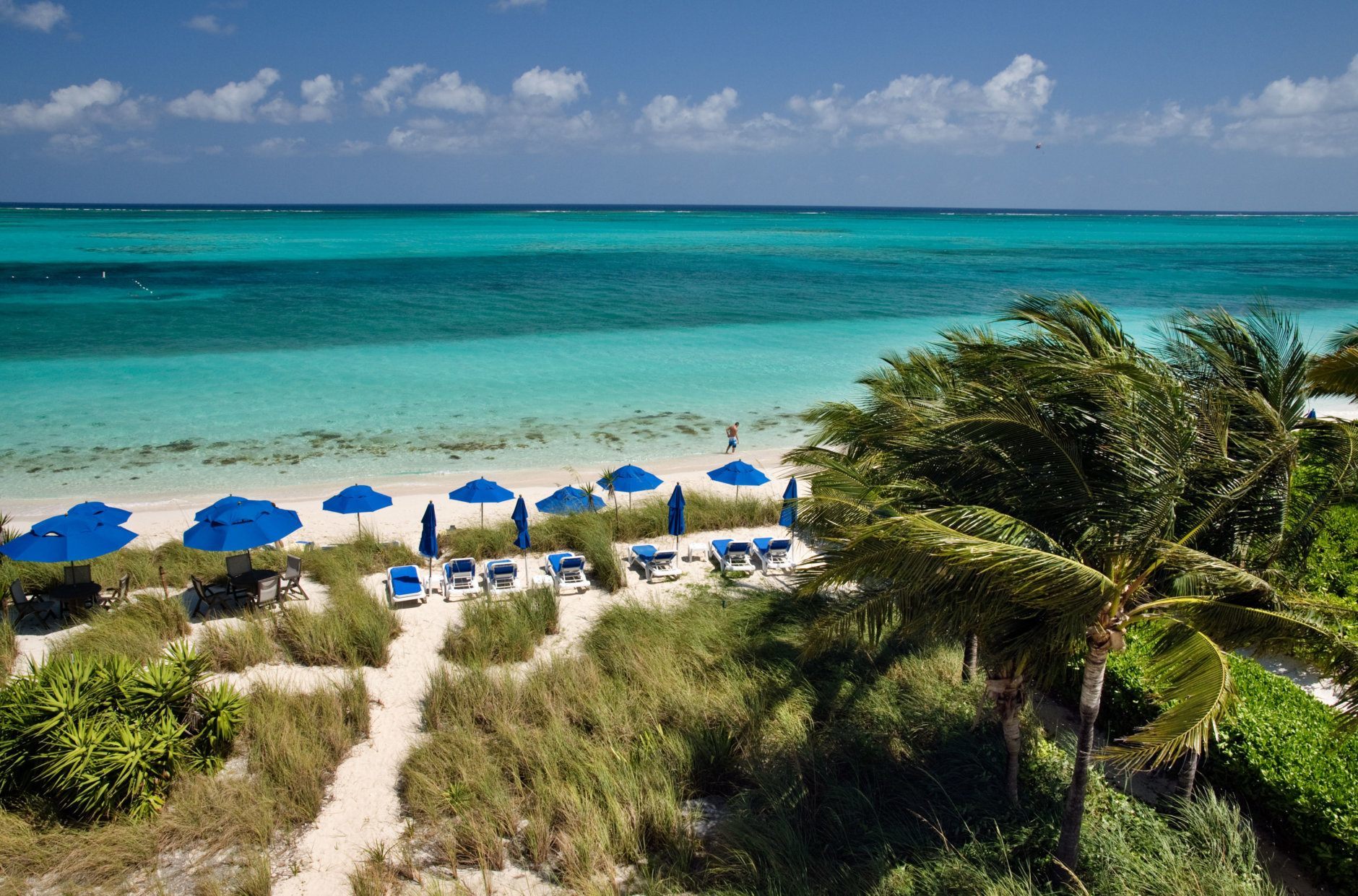 View of Beachfront on Grace Bay in Providenciales, Turks &amp; Caicos