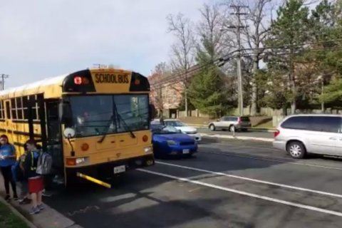 Video catches reckless drivers near Vienna school bus