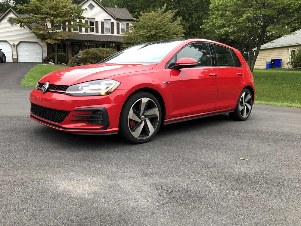 The Volkswagen Golf GTI Autobahn runs a pricey $36,000. (WTOP/Mike Parris)