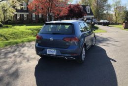 A look at the rear of the Golf SE. (WTOP/Mike Parris)