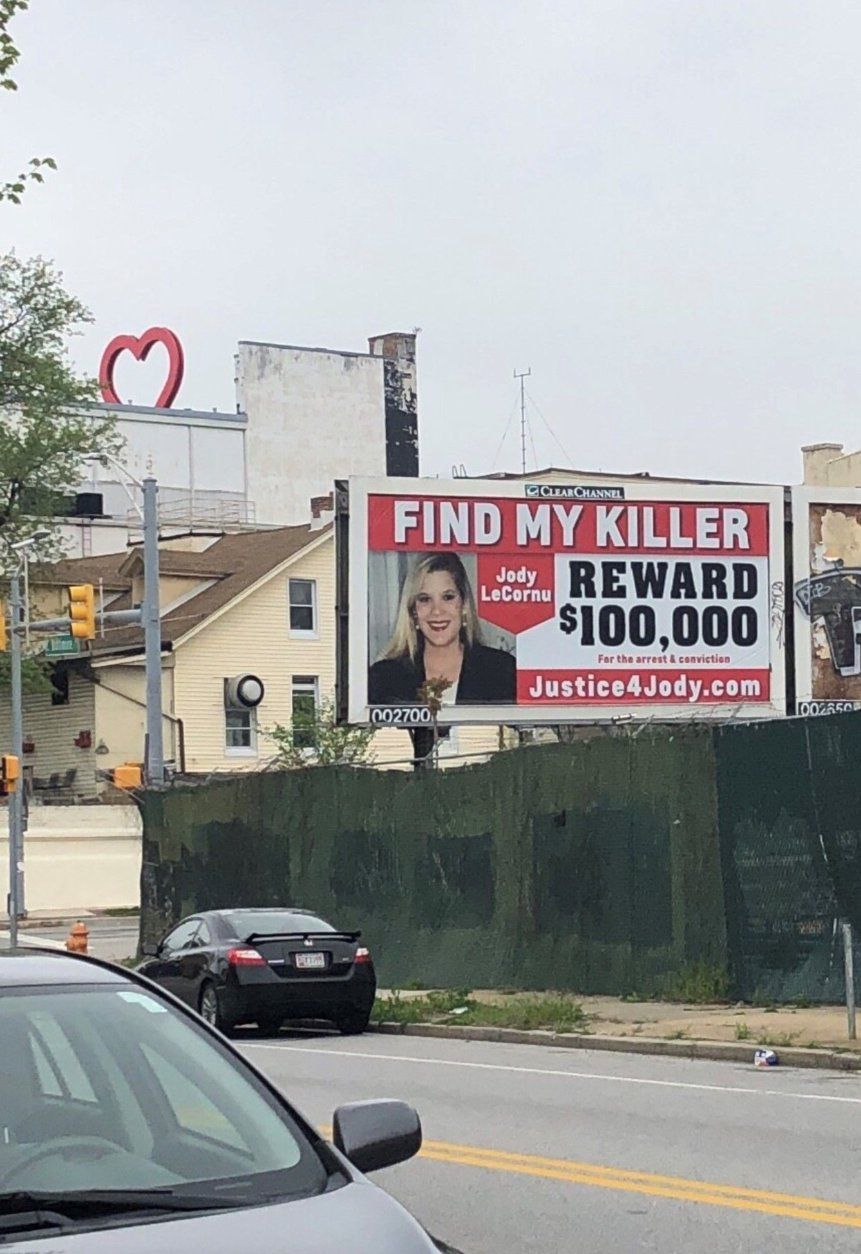 Another one of the three billboards Jenny Carrieri has put up in Baltimore. (Courtesy Jenny Carrieri)