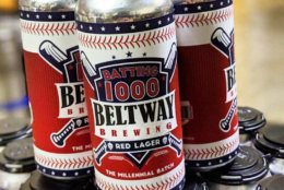 Beltway Brewing's new beer, available April 13, is called “Batting 1000.” It was created to be the perfect beer for a quintessential activity — watching the Washington Nationals. (Courtesy Beltway Brewing)