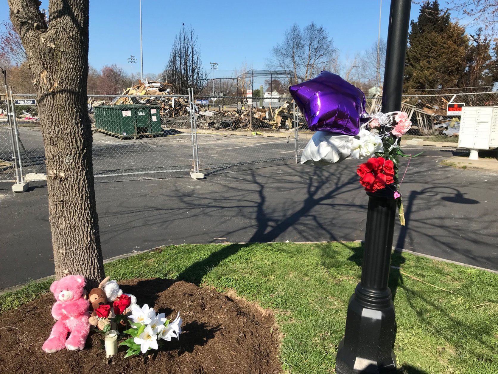 The small town of Chesapeake Beach, Maryland, gathered Saturday, April 6, 2019, to celebrate the town's anniversary and to mourn two people who were killed in a fire. (WTOP/Dick Uliano)