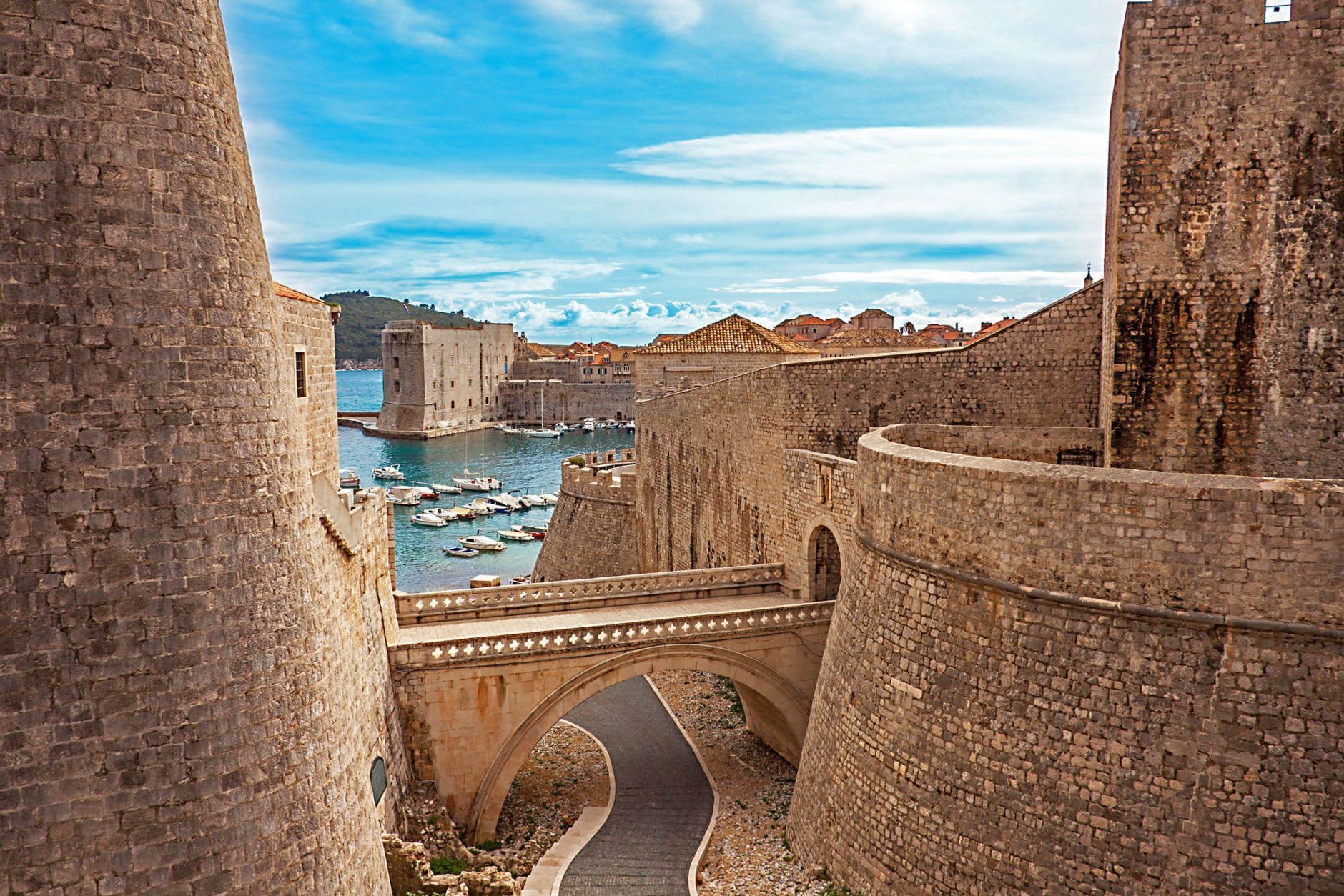 Vieille ville et port de Dubrovnik Croatie