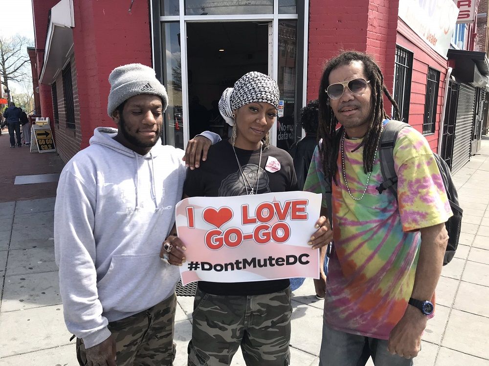 #DontMuteDC went viral after the owner of a Metro PCS in Shaw was told to turn off the go-go music he's been playing for 24 years. (WTOP/Michelle Basch)
