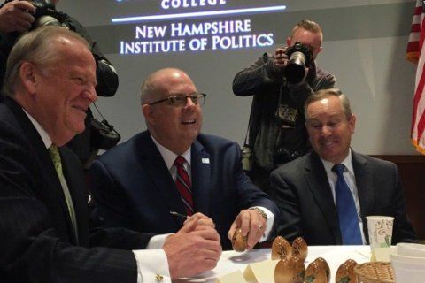 In New Hampshire, Hogan denounces Trump behavior, RNC tactics