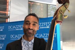 Kris Funn who heads jazz band Cornerstore said D.C.'s jazz festival is different from others he plays at. (WTOP/Kristi King)