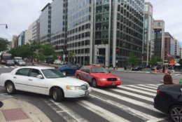 The proposal would also create concrete boundaries to prevent illegal turns. (WTOP/John Domen)