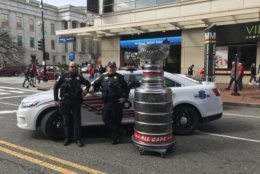 Cops pose with the cup. (Courtesy Ed Twomey) 