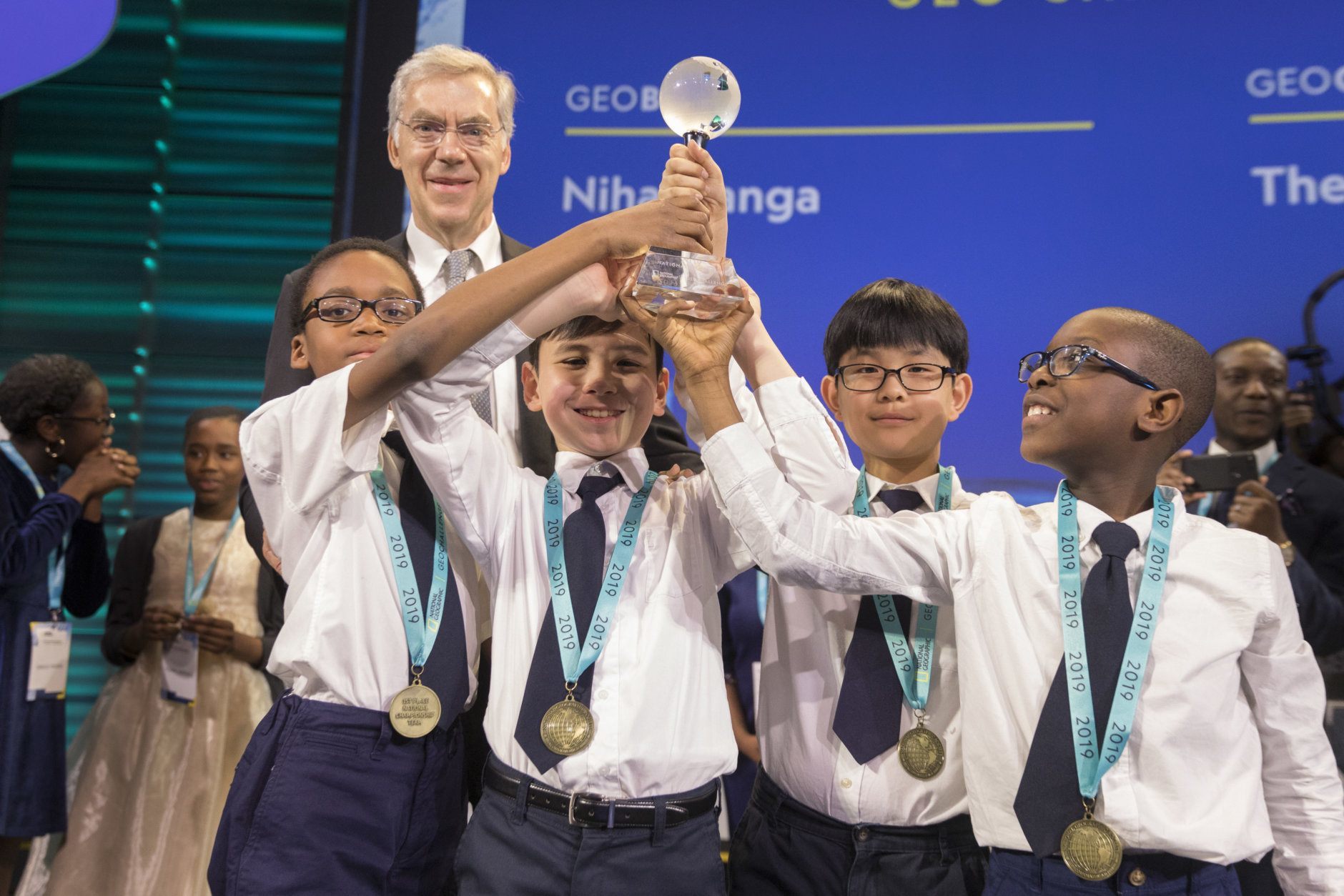 PERMITTED USE: This image may be downloaded or is otherwise provided at no charge for one-time use for coverage or promotion of the 2019 National Geographic Bee. Copying, distribution, archiving, sub-licensing, sale, or resale of the image is prohibited.
REQUIRED CREDIT AND CAPTION: Any and all image uses must (1) be properly credited to the relevant photographer and (2) be accompanied by a caption which makes reference to the 2019 National Geographic Bee.
DEFAULT: Failure to comply with the prohibitions and requirements set forth above will obligate the individual or entity receiving this image to pay a fee determined by National Geographic.