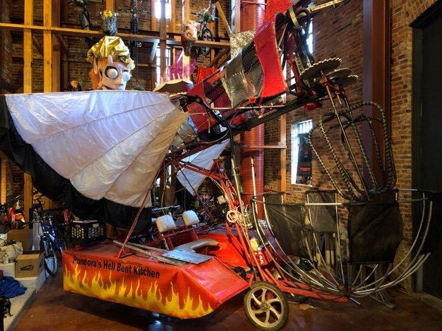 Another one of the mobile sculptures entered in this year’s Baltimore Kinetic Sculpture Race. (Courtesy of Delegate Luke Clippinger)