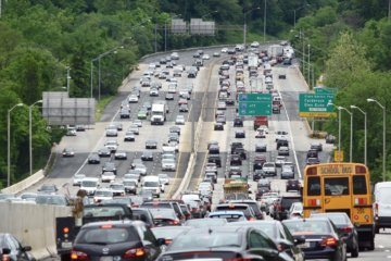 capital beltway I-495 legion bridge congestion traffic backup roads