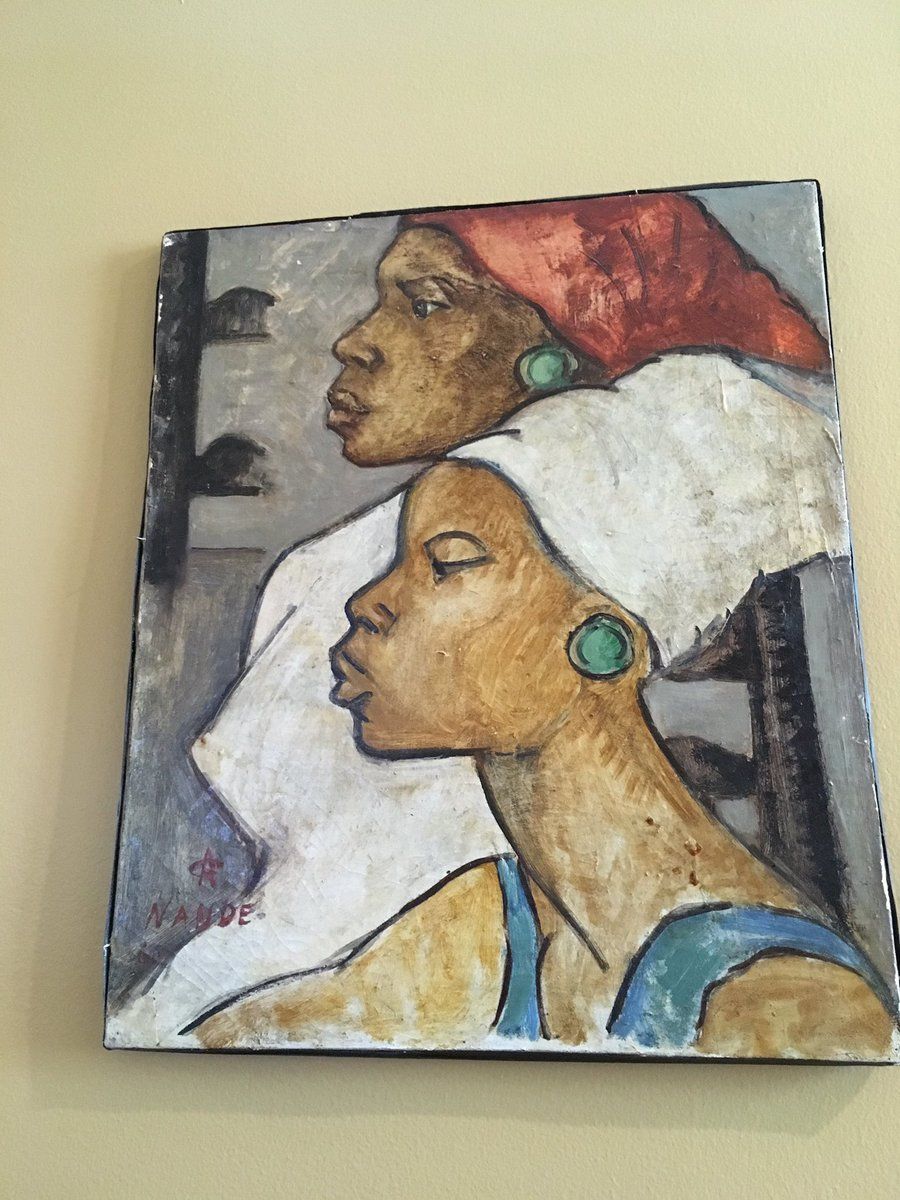 Art on display in the Embassy of Haiti on May 4, 2019. (WTOP/Liz Anderson)