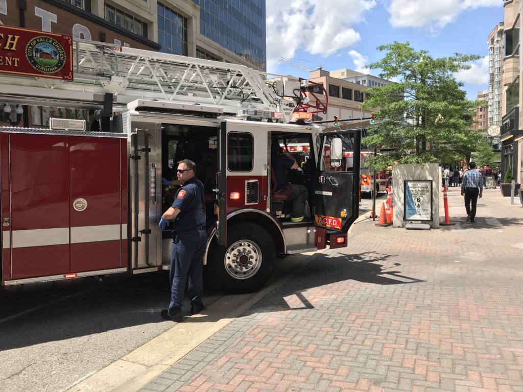 Firefighters on scene of a kitchen flash fire at Dirt restaurant in Ballston